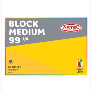 Block Dibujo 1/4 Mercurio Artel