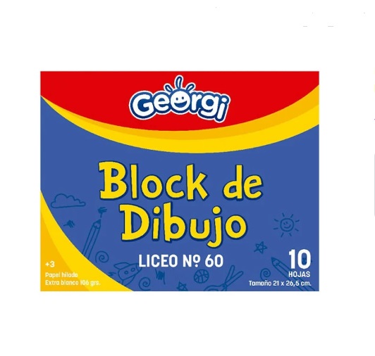 Block de Dibujo Liceo 10hjs GEORGI