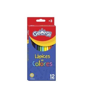 Lápices 12 Colores Largos Giorgi