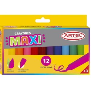 Maxi Crayones de Cera (Jumbo) 12 Colores Artel