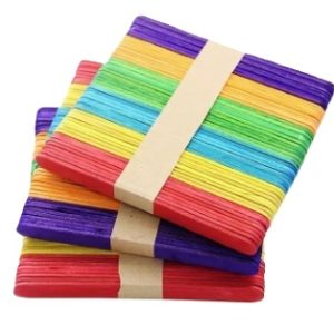 Palos Helado Colores 50un Importado
