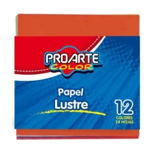 Papel Lustre Fajo 10x10 24 hojas Proarte