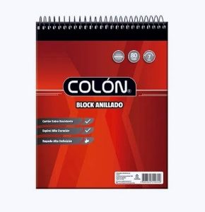 Block Apunte Anillado 80hjs 7mm Escolar Colon