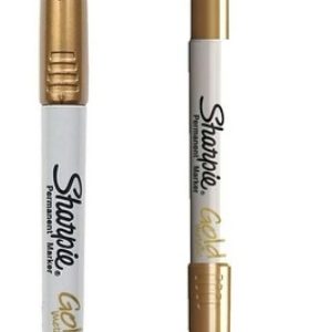 Marcador Permanente Metálico color Dorado Sharpie