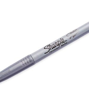 Marcador Permanente Metálico Color Plata Sharpie