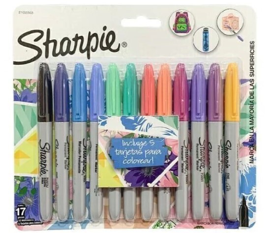 Marcadores Finos Colores 12un Sharpie