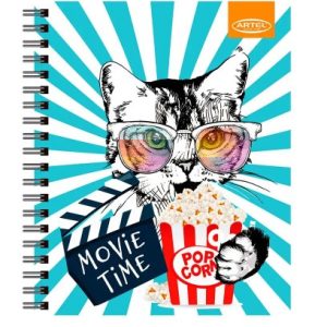 Pack de 10 Cuadernos Universitarios 100hjs Mat 7mm Animales Divertidos Tapa Dura Artel