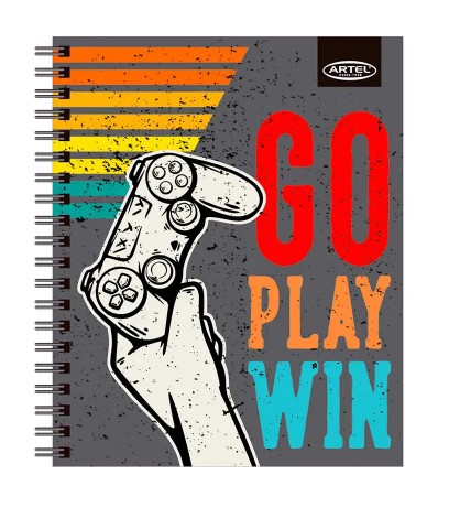 Cuaderno Universitario 100hjs Mat 7mm Gamers Tapa Dura Artel - Imagen 2