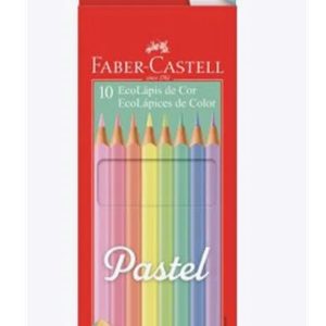 Lápices 10 colores Pastel Ecolapiz Faber Castell