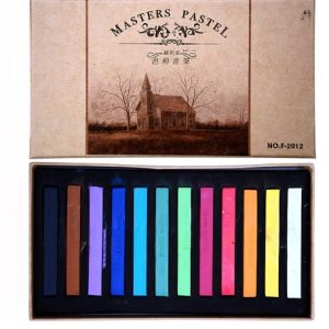 Pastel Seco 12 Barras de Colores Artístico Masters Pastel