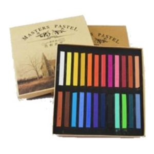 Pastel Seco 24 Barras de Colores Artístico Masters Pastel