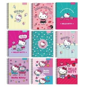 Pack 10 Cuadernos Universitarios 100hjs Mat 7mm Hello Kitty Tapa Dura Proarte