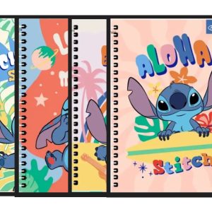 Pack 4 Cuadernos Especial Triple - Tres Materias T/carta 150hjs Lilo y Stitch ARTEL