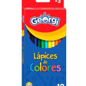 Lápices 12 Colores Largos GEORGI