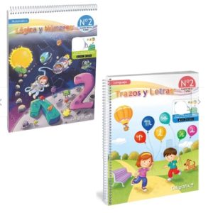 PACK LOGICA Y NUMEROS Y TRAZOS Y LETRAS N°2 CALIGRAFIX