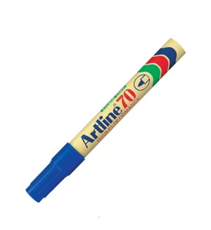 PLUMON PERMANENTE ARTLINE RECARGABLE PUNTA REDONDA 70 AZUL