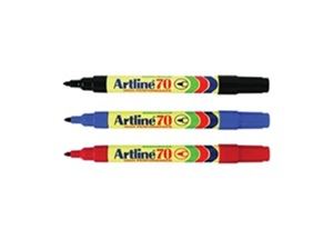 PLUMON PERMANENTE ARTLINE RECARGABLE PUNTA REDONDA 70 NEGRO - Imagen 2